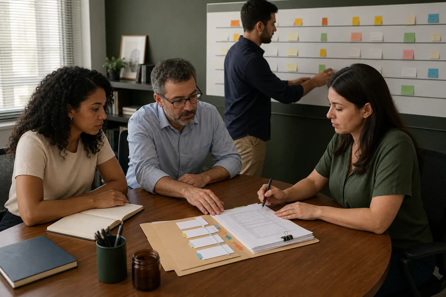 Equipe jurídica pequena compara um quadro amplo de operação com um pacote previdenciário focado em revisão.